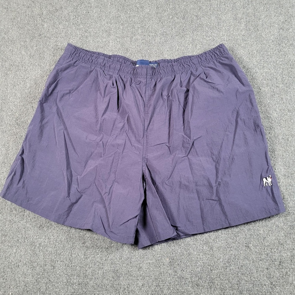 Big Dogs Swim Trunks Shorts Mens XL Navy Blue Nylon Mesh Lined Beach Dog Logo